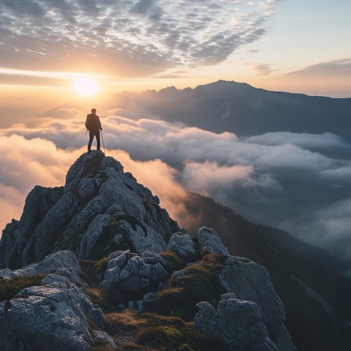 A filmmaker's view from a mountain above the clouds
